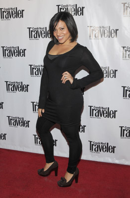 Illustration for article titled Ashlee Simpson Looks Cute, Not Pregnant, At Conde Nast Traveler Party